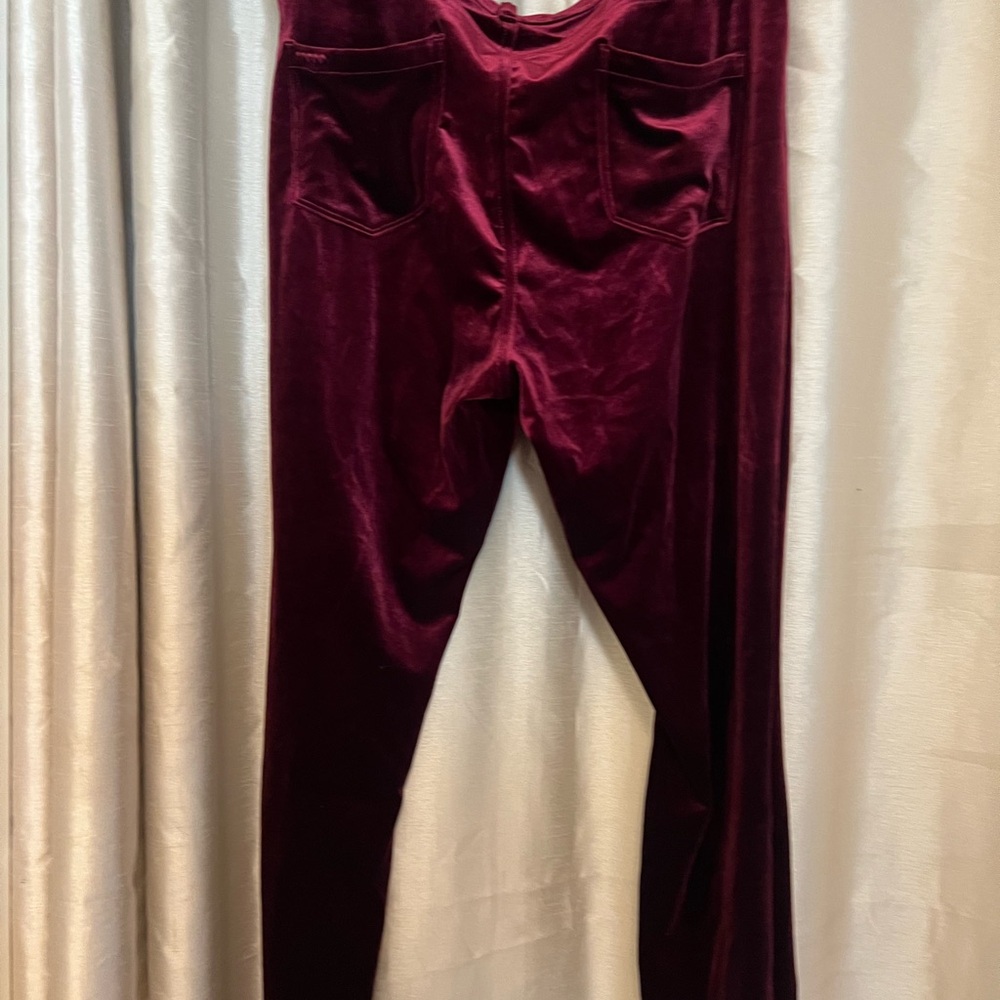 Blank NYC Velvet Maroon Trousers - Picture 4 of 8